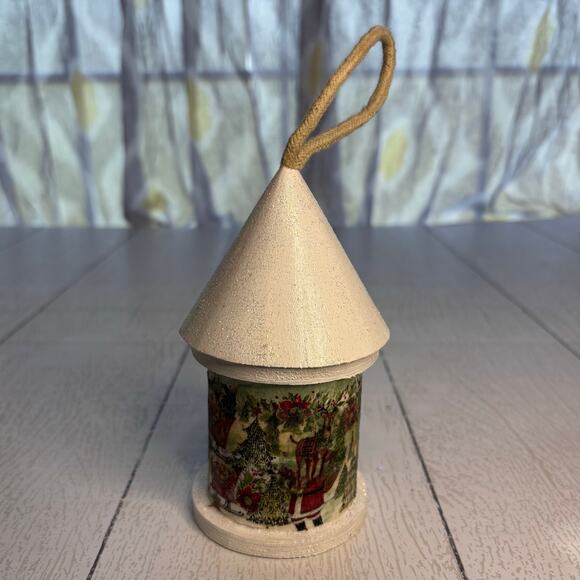 Handmade Birdhouse Christmas Ornament - Picture 3 of 12